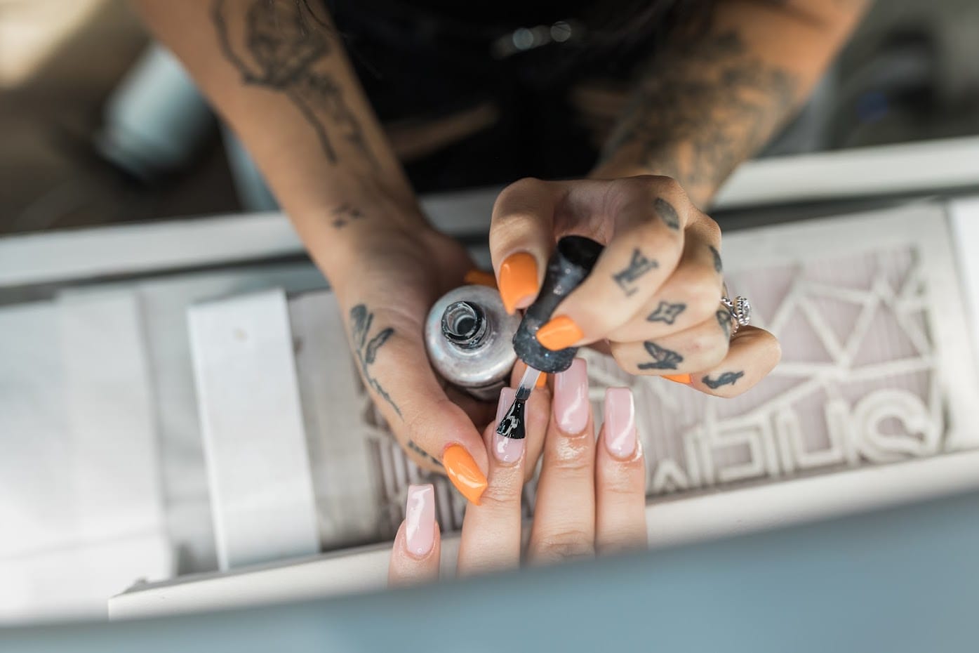 Experience the ultimate pampering at YOLOve Beauty Spa in Dartmouth. Enjoy expert nail services as skilled professionals transform your nails with vibrant, elegant styles like soft pink coffin shapes. Indulge in top-notch care and artistry for a luxurious escape.